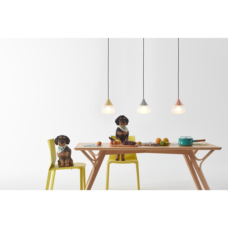 Mist 1 - Light Pendant, Matte Brass, 8.2" H x 7.1" W x 8.3" D