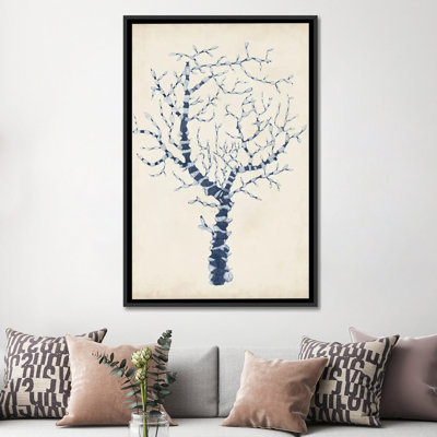 « indigo corail ii », reproduction d’impression sur toile tendue