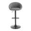 Pigalle Upholstered Adjustable Height Bar Stool-1491576572