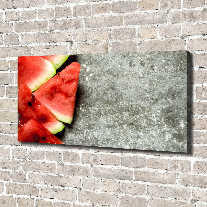 Sliced Watermelon - Wrapped Canvas Print