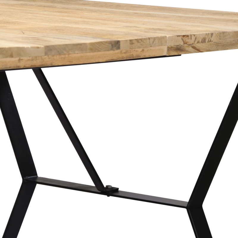 Table de salle à manger, L 35,4 po x L 70,8 po, Brun