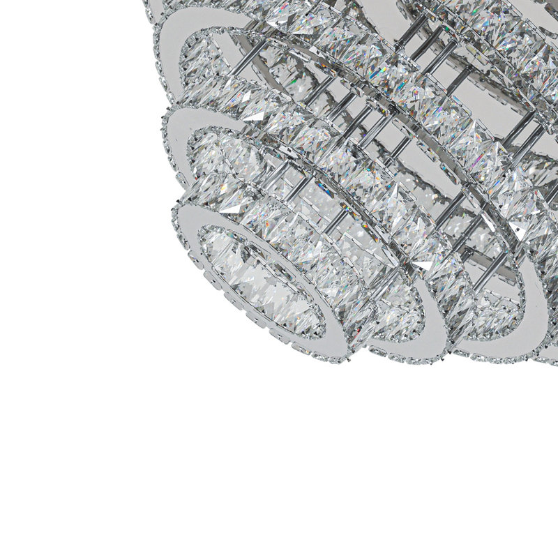 Azaan Chrome LED Flush Mount