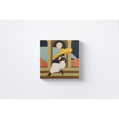 «Moonlight Magic American Woman» par Ify Ojo, impression sur toile tendue