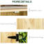 Contenant de jardin avec couvercle galvanisé. Deux tablettes pour les outils de jardin. Finition naturelle, rouille - construire une armoire à outils à l'extérieur. Plateau en métal, 2 aspect bois, pluie