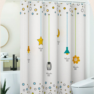 Shower Curtain With Hooks Included