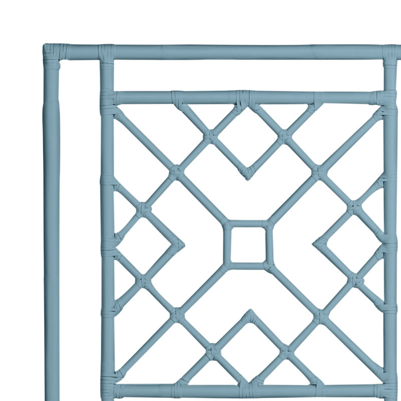 Camden Open-Frame Headboard, Queen, Pool Blue