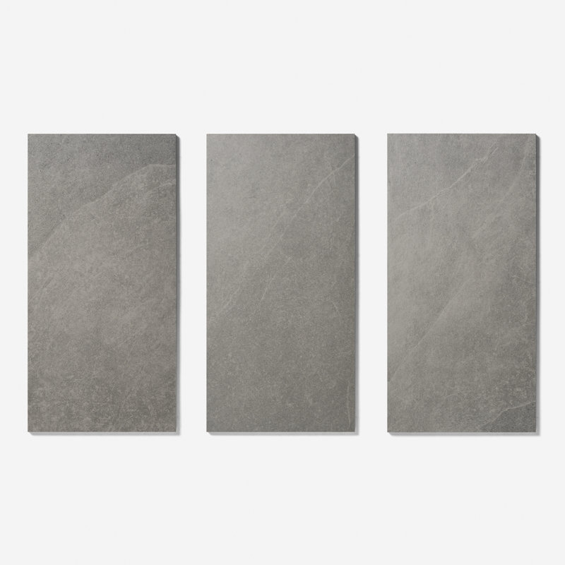 Fordham 12x12 Matte Porcelain Stone Look Floor and Wall Tile, Gray