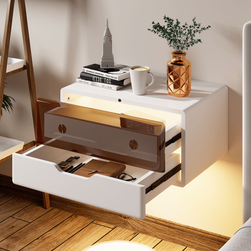Jaidynn 19.7'' W Solid Wood Nightstand, White