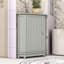 Triangle Corner Storage Bathroom Cabinet with Adjustable Shelf-1937444987