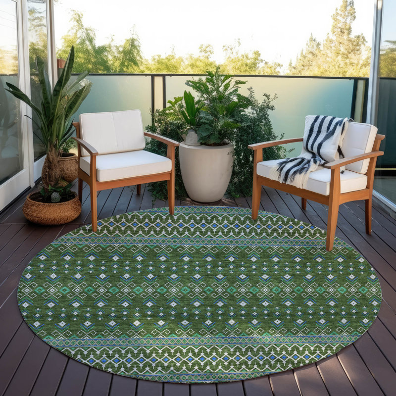 Tapis de porte Emblyn, Rond 8 pi