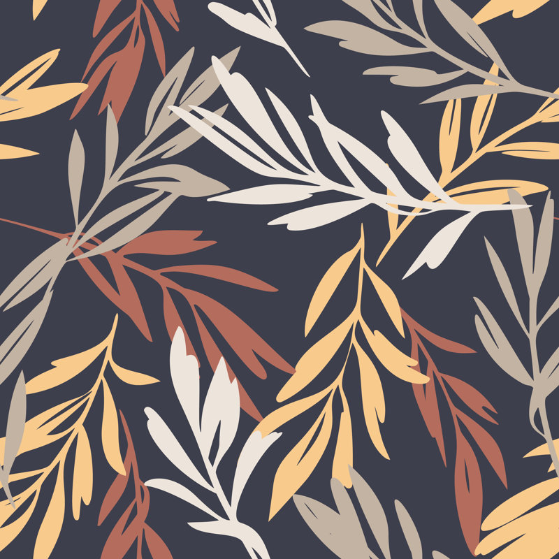 Autumn Leaves Painting by Galina Kamenskaya - Wrapped Canvas Print, 30cm H x 30cm W x 3.8cm D