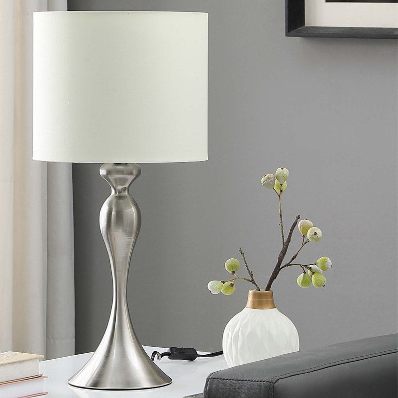 Lampe de table 24 po, Argent brossé
