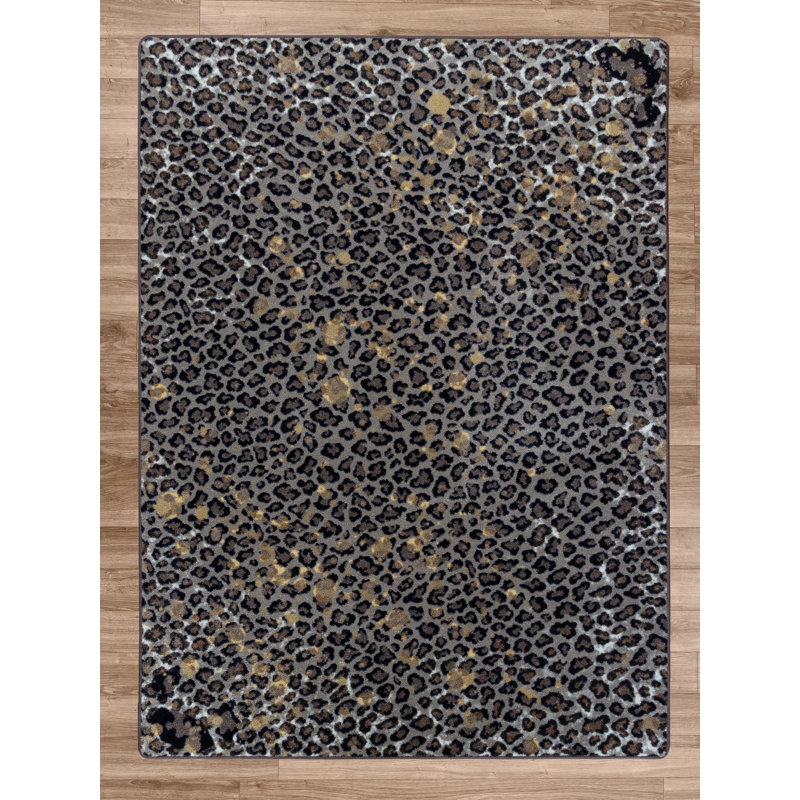Abimelec Animal Print Indoor Rug, Rectangle 2'8" x 3'11"