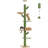 Floor To Ceiling Adjustable Height Cat Tree, 5 Levels Cactus Cat Tower With Cat Perch & Replaceable Hammock