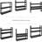Bamboo Bathroom Shelf 3-Tier (Black)