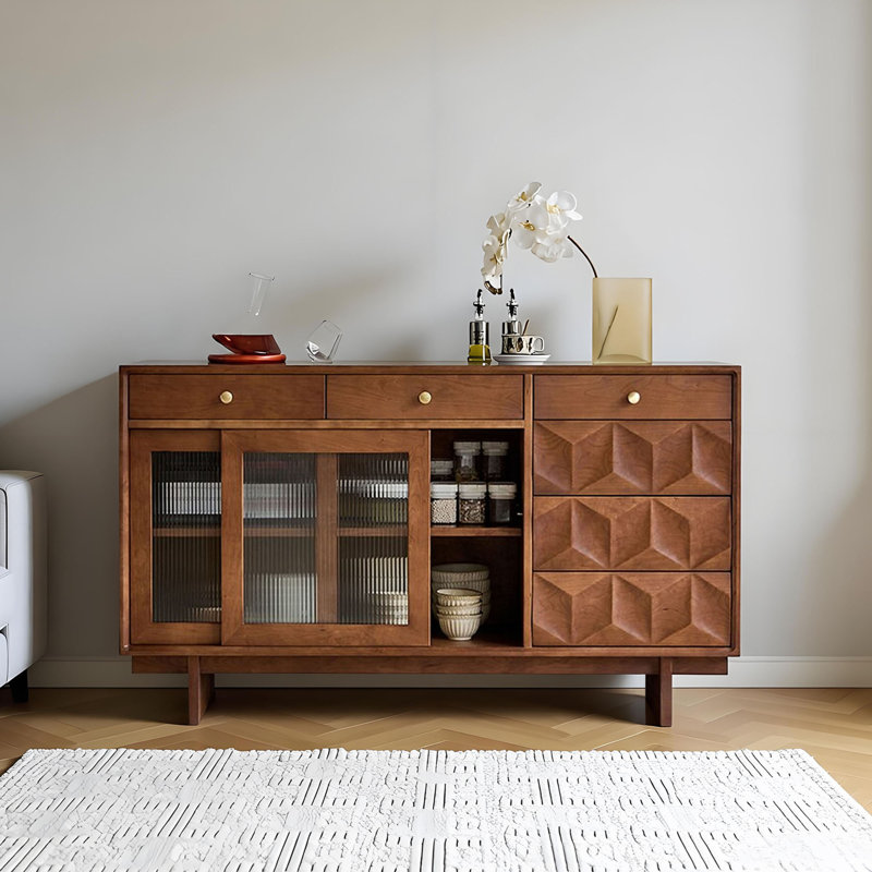 Buffet de rangement multifonctionnel à grande capacité, H 35,43 po x l 59,05 po x P 15,74 po