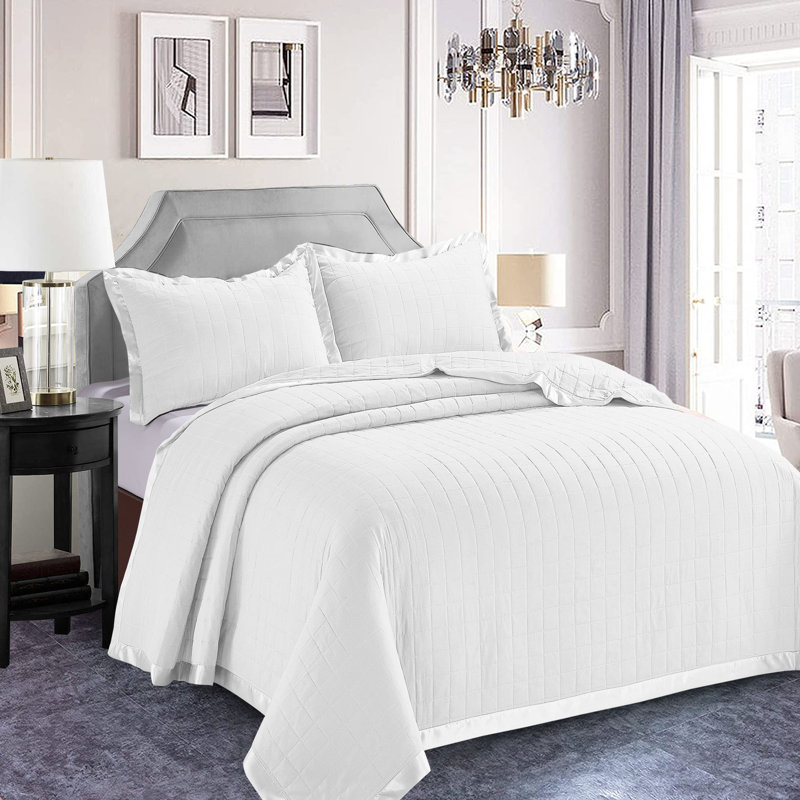 Gaila Bedspread, 240 W x 250 cm, White