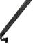 Modern Aluminum Handrail Grab Bar Kit, Adjustable Steel Brackets, Returns to Wall, Powder Coat-80894083-112291718
