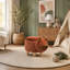 Upholstered Faux Fur Footstool