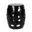 Table d'appoint en métal noir avec motif en fer élégant, 16,5 po x 16,5 po x 20,75 po, aucun assemblage requis, fabrication 16,50 po x 16,50 po x 20,75 po-1839540105-1839540111