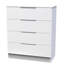 Milan 4 Drawer Chest in Dusk Grey (Ready Assembled)-263405167