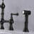 Bridge Dual Handles Kitchen Faucet With Pull-Out Side Spray In-118543557