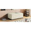 Lit convertible avec matelas moelleux, blanc pour espaces de vie, lit simple en mousse confortable