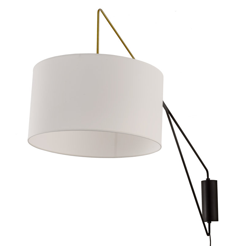 1 - Light Swing Arm, Brass Tint, 38.5" H x 22" W x 73" D