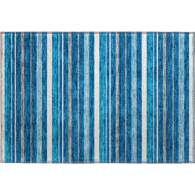 Premium Machine Washable Prisco Denim Rug
