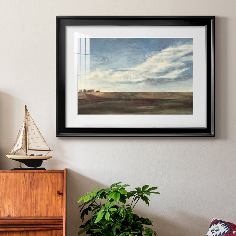 «Coming Storm», reproduction d'art sur papier encadré, H 22,5 po x l 30,5 po x P 1,5 po, Cadre noir