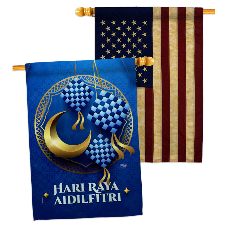 Drapeau de maison en polyester 40 x 28 po à 2 côtés