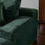 Chaise longue moderne en fausse fourrure à rayures - Fauteuil d'appoint ergonomique sans assemblage