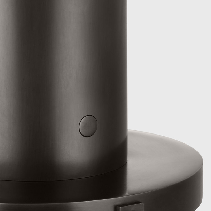 Morgan LED Table Lamp, Burnished Bronze, Smoke