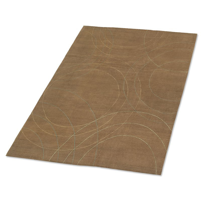 Cirque Geometric Area Rug in Brown, Rectangle 8' x 10'