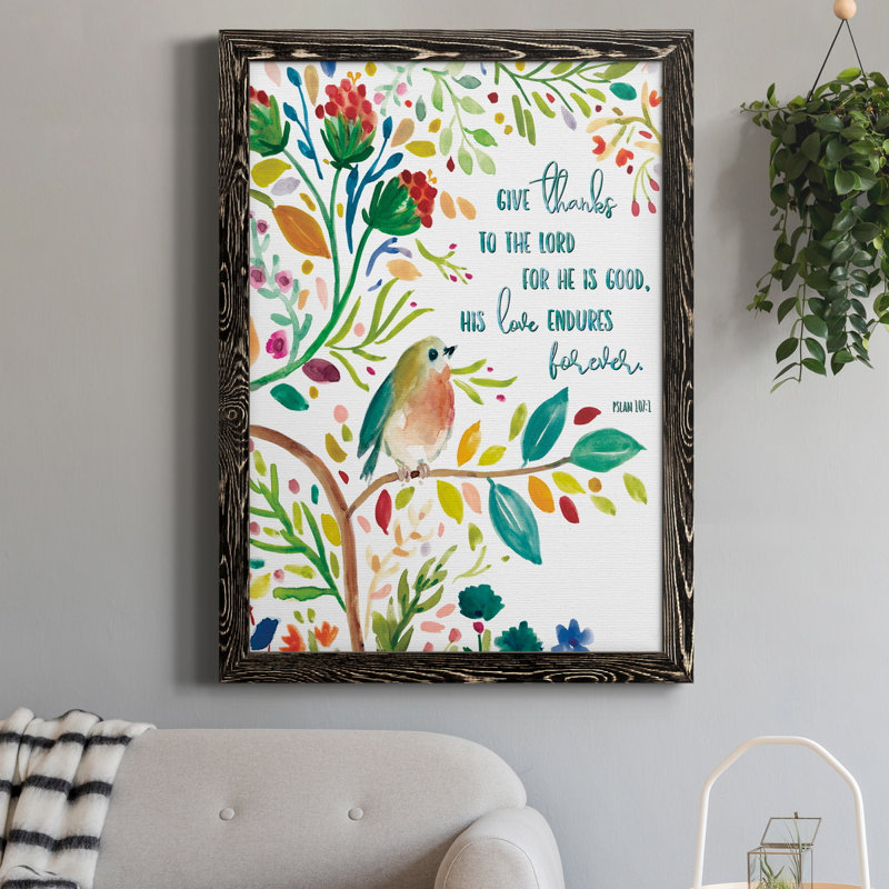 Offrez des mercis - Peinture sur toile encadrée, H 20 po x l 17 po x P 1,5 po, Noir
