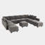 Canapé modulaire rembourré en velours Kandle-1852933580