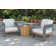 3 Pc. Modern Wicker Seating Group With Sintered Stone Accent Table
