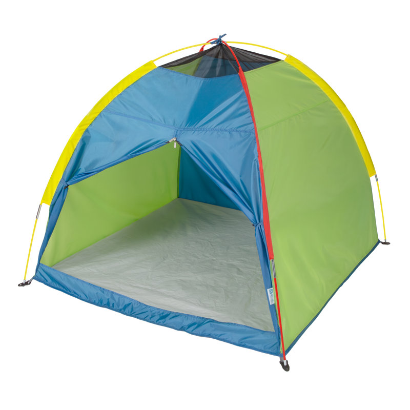 Primary Colors Toddler Play Tent with Mesh Panels