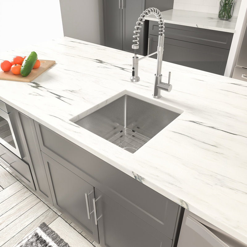 13'' L Undermount Single Bowl Stainless Steel Kitchen Sink