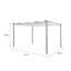 Ashoka 2.98m x 3.94m Aluminum Pergola-1791798584