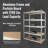 Hreinn 48'' W Aluminum Alloy Height -Adjustable Storage Rack