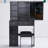 29.2" Small Space Left Drawer Desktop Vanity Table + Cushioned Stool, Extra Large Right Sliding Mirror, Multi Layer High Capacity Storage, Practical Fashionable Dresser, EPA, GCC, UL Certificate-2033591572
