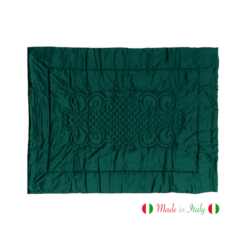 Minnich Throw Blanket, Emerald Green