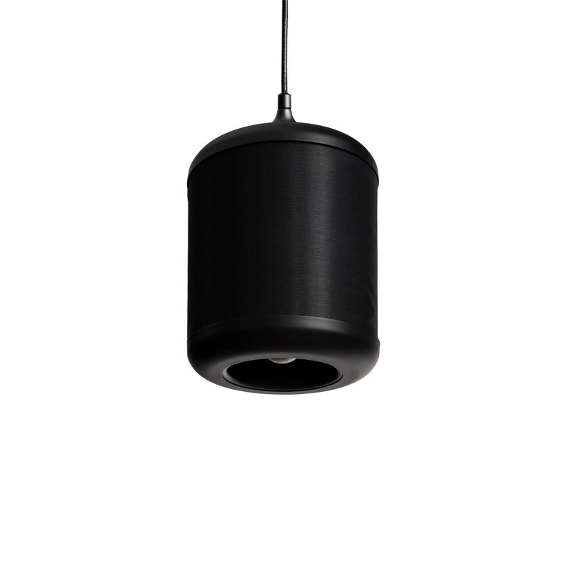 Lambalot 2 - Light Black LED Unusual Pendant, Black