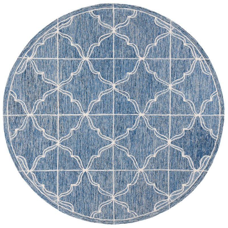 Lauren Ralph Lauren Hand Tufted Wool Pile Geometric Rug, Round 7'