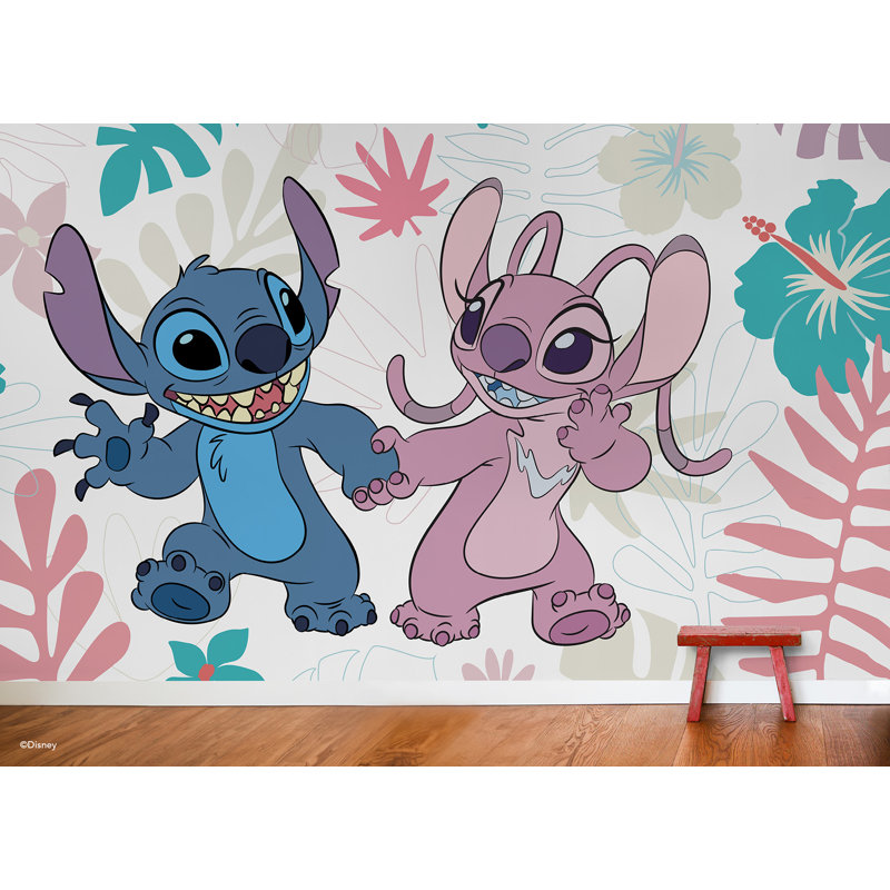 Murale autocollante Disney Stitch and Angel