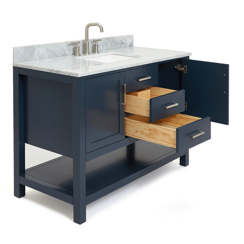 Bayhill 49'' W Single Vanity, Midnight Blue
