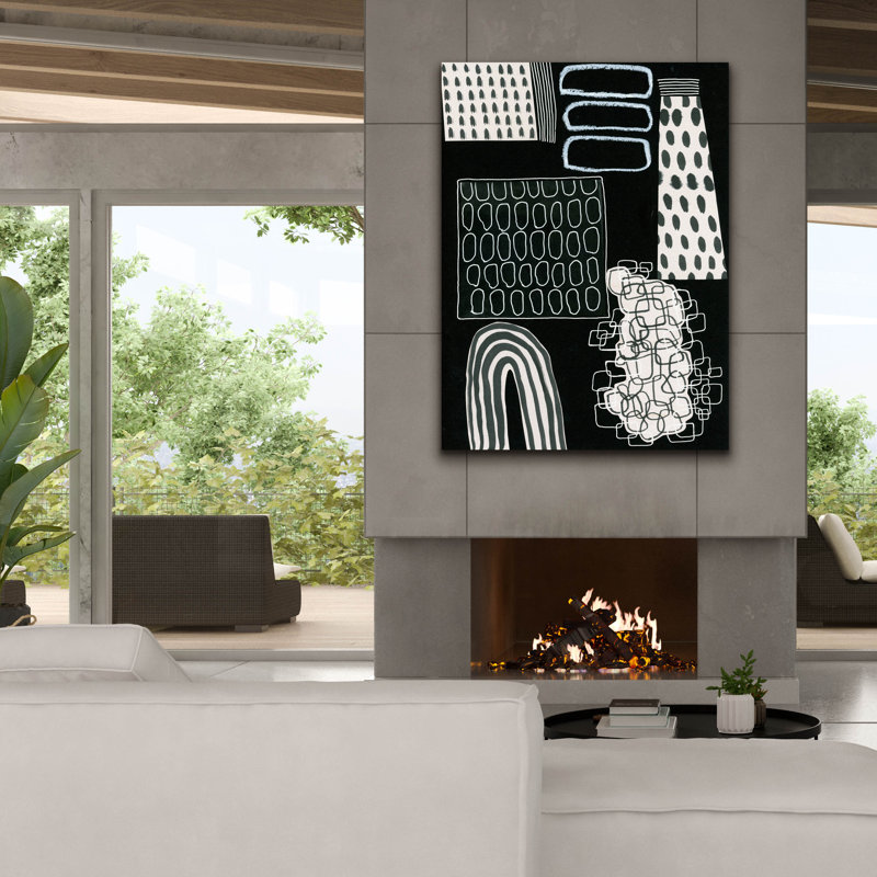 «B&W Fun VII» par Regina Moore, H 54 po x l 40 po x P 1,5 po
