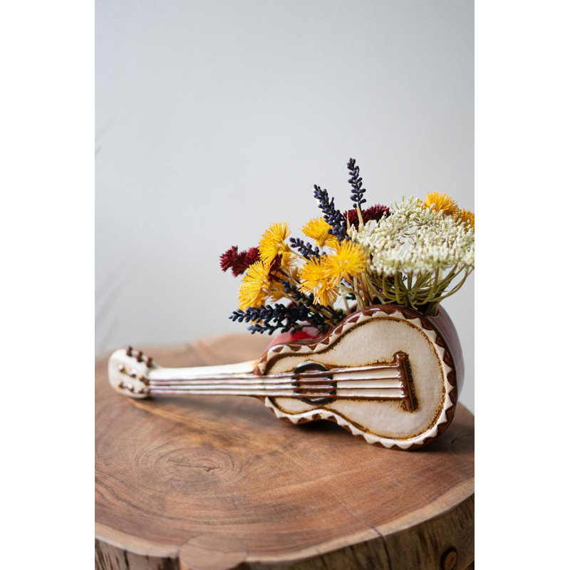  Pot à fleurs en céramique - Grand pot à thème musical 4,5 po