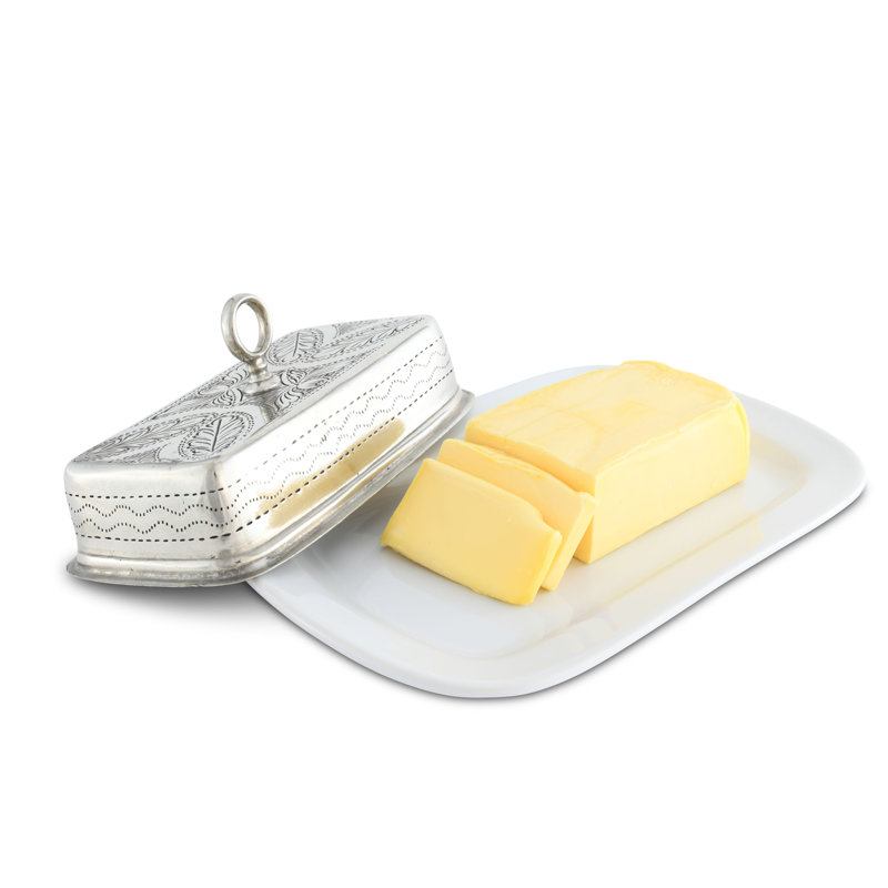 Provencal Pewter Butter Dish